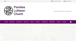 Desktop Screenshot of paradiselutheran.org